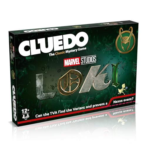 Winning Moves Loki Cluedo Board Game, Join The Time Variance Authority and Protect The Timeline, Great Gift for Marvel Comics and Superhero Fans Aged 12 Plus