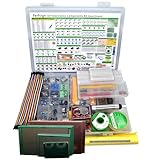 2300PCS XXXXL Complete Set DIY Electronics Component Assortment Box Kit,IC,Solder,Solder Sucker,PCB,Breadboard,Jumper Wire,Magnifying Glass,Resistors,Capacitors,LED,Triode,Potentiometer,Speakers