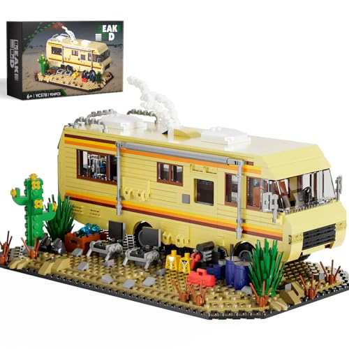 Breaking RV Adventure Building Set, MOC Upgraded Classic Scene, Compatible with Lego for Adults, for Adults and Avid Fans