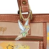 Disney Masterpiece Of Magic Beige Faux Leather Designer-Style Handbag Featuring A Whimsical Watercolor Print & Artwork Of Over 20 Beloved Characters