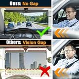 Veharvim Sun Visor Extender for Cars, Polarized Car Visor Extender Sun Blocker UV400, Adjustable Visor Extension for Car Visor, Clip on Sun Visor for Car, Universal Car Sun Visor, Glare, UV Protector