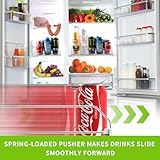 Drink Organizer for Fridge, Soda Can Dispenser for Refrigerator, Automatic Drink Dispenser for Fridge Holds up to 25 Cans, 5 Row