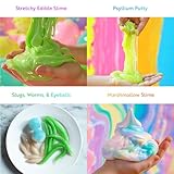 Playz Edible Slime Candy Making Science Kit for Kids Ages 8-12 Years Old - Food Science Chemistry Kid Science Kit with 25 Experiments to Make Slime Chocolates, Educational Science Kits for Boy & Girls