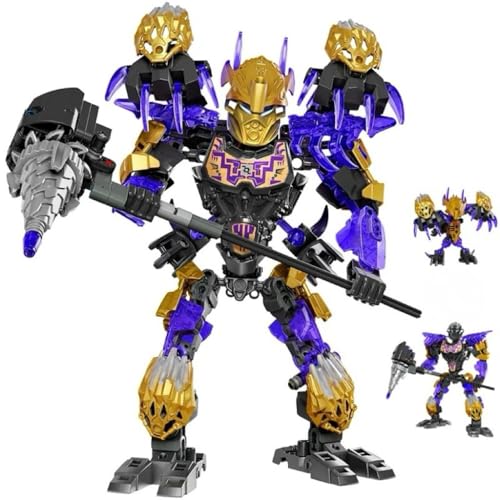 FOTN Bioniole Series Combination Energy Heroes Series Sets Building Blocks Action Figures Toys(Purple)