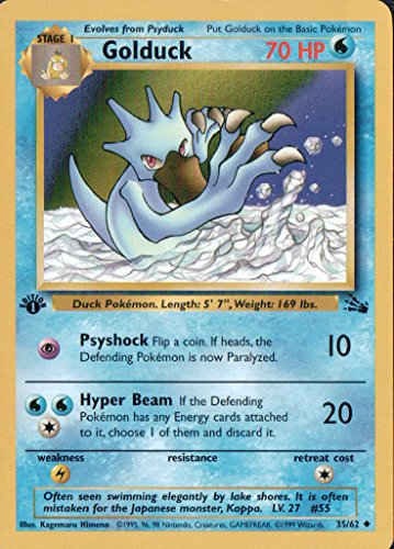 Pokemon - Golduck (35) - Fossil - 1st Edition