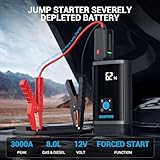 AVAPOW JP3 Jump Starter with Air Compressor, 3000A Car Battery Jumper Starter (for 8.0L Gas/Diesel) with 150 PSI 3X Faster Tire Inflator Air Pump, PD 30W in/Output Portable Jump Box for Car