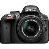 Nikon D3300 DX-format DSLR Kit w/ 18-55mm DX VR II & 55-200mm DX VR II Zoom Lenses and Case (Black)