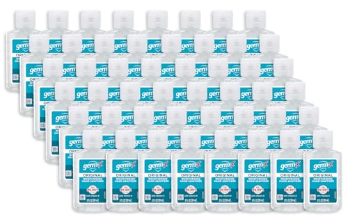 Germ-X Original Hand Sanitizer, Kids Hand Sanitizer, Non-Drying Moisturizing Gel with Vitamin E, Instant and No Rinse Formula, Bulk Mini Travel Size for On-The-Go, 2 Fl Oz (Pack of 48)