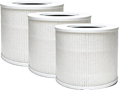 for Nispira 3-In-1 True HEPA Carbon Filter for Proton Pure Portable Air Purifier 3Pk
