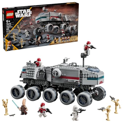 LEGO Star Wars: The Clone Wars Republic Juggernaut Building Toy for Kids - Pretend Play Set W 8/ Toy Figures - Collectible Model Kit for Boys & Girls, Ages 9+ - Gift Idea for Birthdays - 75413