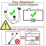 6 Set DC Motors Kit, Mini Electric Hobby Motor 3V -12V 25000 RPM Strong Magnetic with 86Pcs Plastic Gears, 9V Battery Clip Connector,Boat Rocker Switch,Shaft Propeller for DIY Science Projects