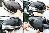 Pair of Carbon Fiber Side Mirror Cover Caps Compatible for 2015-2019 Mercedes Benz W205 C-Class C300 C400 & W213 E-Class & W222 S Class S550 S600