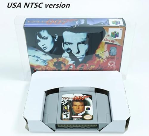 GoldenEye 007 64Bit Game Cartridge USA NTSC version or EUR PAL version For N64 Consoles-USA NTSC (with Box)