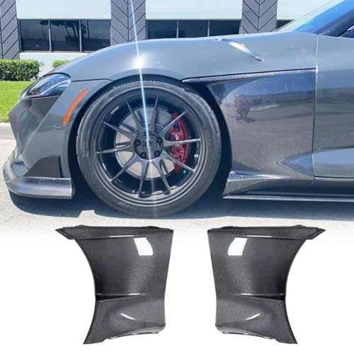 MCARCAR KIT Carbon Fiber Front Side Fender Vent for Toyota GR Supra MK5 A90 A91 Coupe 2Door 201-2024 Side Bumper Fender Panel Air Intake Cover Trim 1Pair Factory Outlet