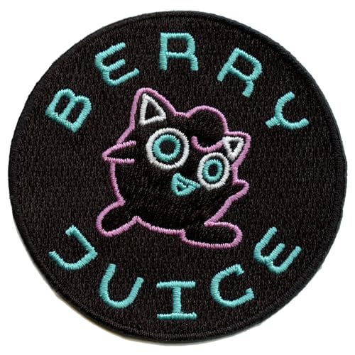 Pokemon Movie Jigglypuff Berry Juice Patch Embroidered Iron On