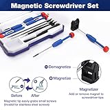 WORKPRO 12 in 1 Torx Screwdriver Set with T3 T4 T5 T6 T8 T10 Security Torx Bit & Precision Magnetic Screwdrivers, Tweezers,Pry Bars, Spudger for Eyeglass, Watch, Computer, Phone, with Case