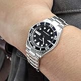 20mm Super-O Boyer Watch Bracelet for SEIKO Mid-size Diver SKX023, Brushed