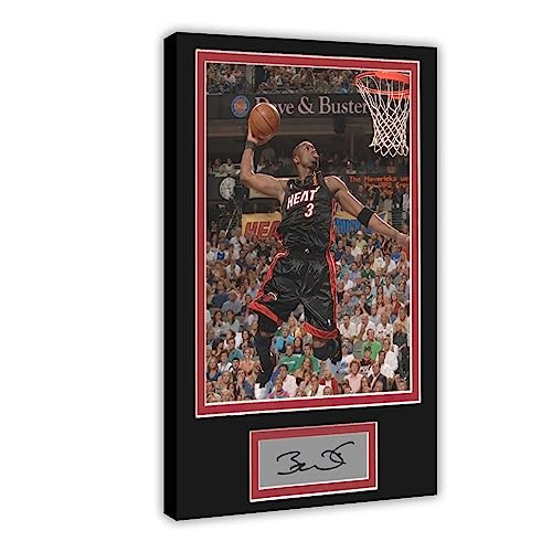 Dwyane Wade Posters For Walls Canvas Paper Poster Signed Art Prints Basketball Dunk Prints Frame-style 20x30inch(50x75cm)