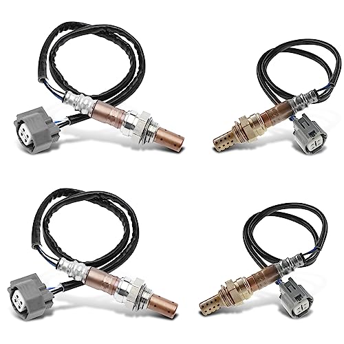 A-Premium O2 Oxygen Sensor Compatible with Jaguar XJ8/XJR/Vanden Plas 2004-2005, XK8/XKR/S-Type 2003-2006, Super V8 2005, X-Type 2002-2008, 2.5L 3.0L 4.2L, Upstream & Downstream, 4-PC Set