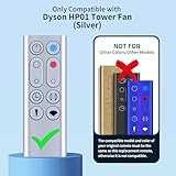 Replacement Dyson Remote Control HP01 Compatible for Dyson Heat + Cool Fan Heater Tower (Part Number: 967197-13)