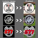 Custom Embroidery Patches, Personalized Morale Patches, Any Size or Logo can be Customized, Hook and Loop ，Sew on ，Iron on