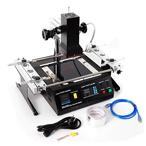 BGA Rework Station Infrared Welding Machine SMD Soldering Reflow Station Welder Repair Heating Reballing IR6500 1250W CE Certification Fit Xbox360 PS3