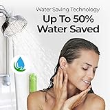 Water Saving High Pressure Bathroom Shower Head - Transform Your Shower Experience with our Luxury Shower Head - Low Carbon Footprint - Environmentally Friendly - Better USA Chrome Shower Head