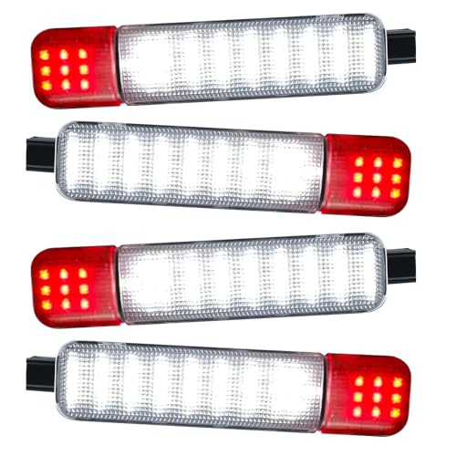 AFEISOL Led Side Door Panel Lights Courtesy Light Fit for Chevy Sierra GMC C/K, Yukon Silverado 1500 2500 3500 Avalanche, Suburban, Hum-mer H2 Interior Side Door Panel Light 4Pcs