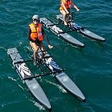 Water Bikes, Sea Pedal Bicycle Boat, Inflatable Kayak Bikeboat for Lake, Water Sports Touring Kayaks, Cardio Cycle Inflatable Kayak Camping