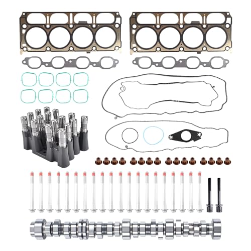 SUSUCAR NON AFM DOD Disable Camshaft Lifter Kit 5.3 Head Gasket Set for 2014-2021 GM Chevrolet Gen V L83 5.3L Engine 12499225 HS26744PT