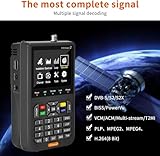 V8 Finder 2 TV Signal Finder Meter, DVB-S/S2/S2X Signal Receiver with 3.5 inch HD Digital Display, H.264 Auto Calculate Angle Built-in 4000mAh Battery for Adjusting Sat Dish