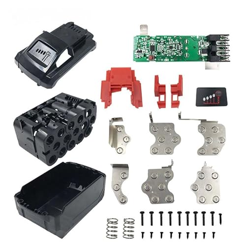 Janllenton 18V 15-Cell 21700 Battery Replacement Case for Milwaukee M18 48-11-1812 - DIY Repair Kit for 12.0Ah Batteries (Battery Not Included)