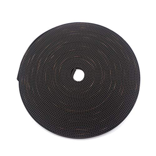 Zeelo 3D Printer Timing Belt, 2GT 9mm Width, 5M/ 10M Toothed Belt GT2 3D Printer Timing Belt Pulley,9mm Width 2GT Rubber Synchronous Timing Belt for 3D Printer (10m)