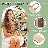 Reginary 50 Pcs Paper Gift Bags with Transparent Window Clear Gift Bag with Handle 9.8 x 7.1 x 5.1 Shopping Tote for Bouquet Mother's Day Graduation Wedding Present Festival Party(Brown)