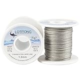 50Meters 1.0mm 130lb Fishing Steel Wire line 7x7 49 Strands Trace Coating Wire Leader Coating Jigging Wire Lead Fish Jigging Line Fishing Wire Stainless Steel Leader Wire