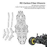 RC Car Chassis,Carbon Fiber RC Car Bottom Chassis Plate RC Drift Racing Chassis RC Car Upgrade Accessory Compatible with MST RMX2.0S 1:10 Remote Control Car