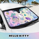 Hello Kitty Car Windshield Sun Shade - Officially Licensed Sanrio Cute Car Accessories for Women - Hello Kitty Car Accessories Sunshade for Car Windshield - Summer Sunshield for Car Window Shades