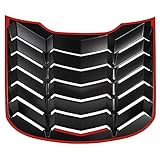 CUMART 2015-2023 Rear+Side Window Louvers Windshield Sun Shade Cover Lambo Style Matte Black Compatible with Ford Mustang 2015 2016 2017 2018 2019 2020 2021 2022 2023 Complete Set …