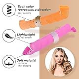 40pcs Hair Curlers Spiral Hair Curlers for Long Hair, No Heat Curlers 22inch/55cm Magic Curls Hair Rollers with Styling Hooks Heatless Hair Curlers Styling Kit Pink&Orange