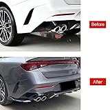 Hyorabyn Rear Bumper Lip Spoiler for Kia K5 Optima DL3 2021 2022 2023 Wrap Angle Protector Accessories Trim ABS 2pc Gloss Black