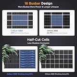 Callsun N-Type 16BB 400W Bifacial Solar Panel, 2Pcs 200 Watt Solar Panel 12/24V, 25% High Efficiency Monocrystalline PV Module for RV Camper Marine Rooftop Power Station Off-Grid Systems (2 Pack 200W)