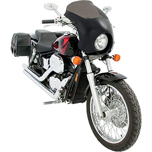 Memphis Shades MEM7101 Bullet Fairing for Honda VT750 Shadow Spirit Models 2001-2014 and Yamaha XVS V-Star Custom 1998-2015 , Black
