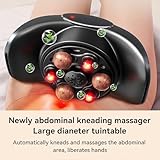 Automatic Abdominal Massager, Bianstone Belly Rubbing Instrument, Dual-use for Waist and Abdomen, Positive and Negative Massage, Flatulence Relief, Promote Intestinal Peristalsis (deep Blue)