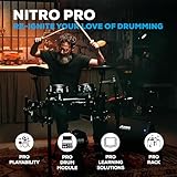 Alesis Nitro Pro and Amp - Electric Drum Set with Dual-Zone Mesh Pads, Bluetooth, USB MIDI, and 70W Rack-Mountable Drum Amplifier