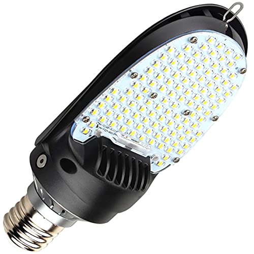 LED Shoebox Corn Retrofit Lamp, 75W/95W/115W Selectable, 5000K Daylight, Rotatable E39 Mogul Base, 500W MH Equivalent, 180° LED Paddle Bulb for Parking Lot, Wall Pack, and Flood Light Retrofit