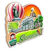 Quwsne Refrigerator Magnet Samara Russia Fridge Magnet City Travel Souvenirs Tourist Gifts 3D Classic Landmarks Handmade Crafts Home Decoration -2546