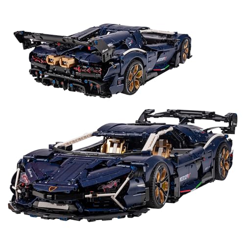 UNCLE BRICK Lamb AVENTTAOR Sports Car Building Kit,1:8 Scale Model Speed Champions Technic Car,Adult Collectible Model Cars Kits to Build，Compatible with Lego Technic Car for Adults(4106pcs)
