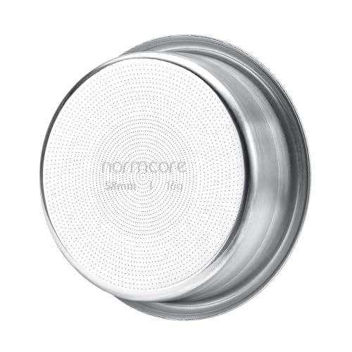 Normcore 58mm Precision High Extraction Filter Basket, 16g Portafilter Filter Basket For 58mm Espresso machines, 0.8mm Thickness, Comes with a 58.5mm Puck Screen, Espresso Paper Filters