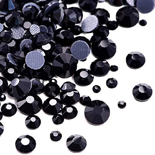 DS-01544 Black SS6-SS30 DMC Fix Stone/hot-fix Rhinestones DMC Crystal Loose Rhinestone - (Type: SS10)