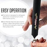 Diamond Tester Jewelry Gem Stone Tester Moissanite Tester Professional 2pt Jewel Stone Combo Tester Kit for Diamond, Moissanite, Metal and Gemstone Selection - High Accuracy Jeweler Test Meter Device